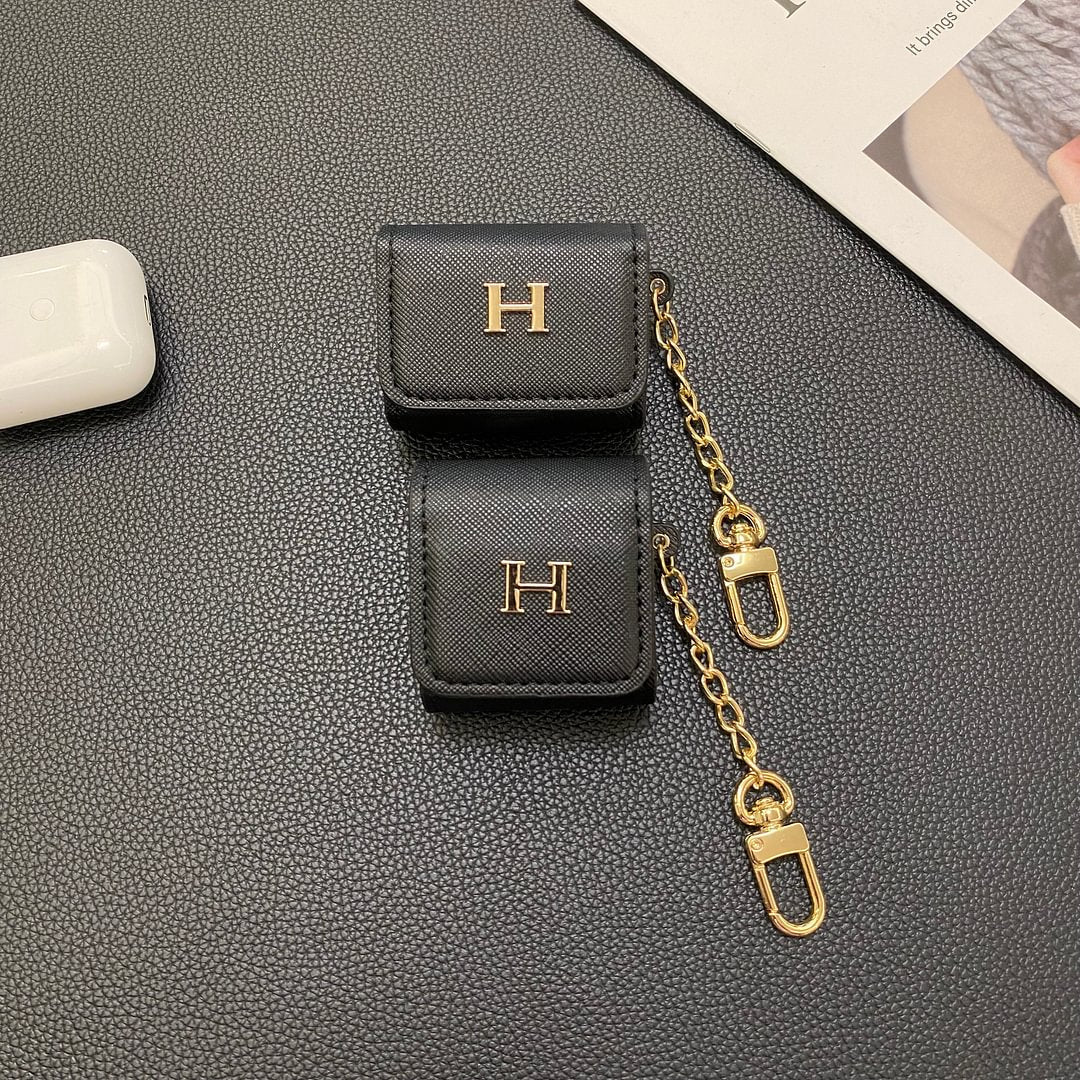 Luxury Hermes Leather AirPods Protective Case