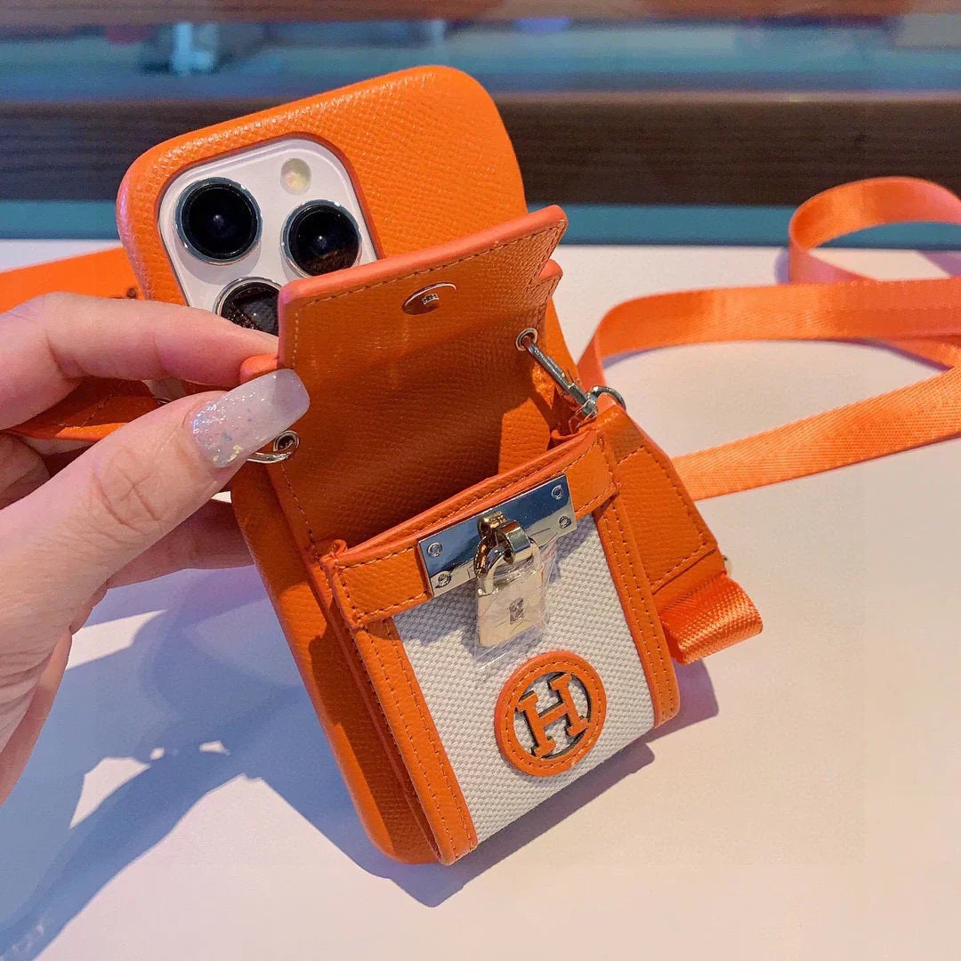 Hermes Luxury Leather Phone Case For iPhone 1