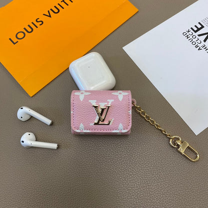 Luxury Genuine Leather Case for Apple AirPods Headphones Roxy New