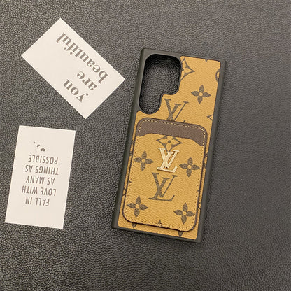 SAMSUNG GALAXY PETITE MALLE PHONE CASES CARD HOLDER MONOGRAM CANVAS Roxy New