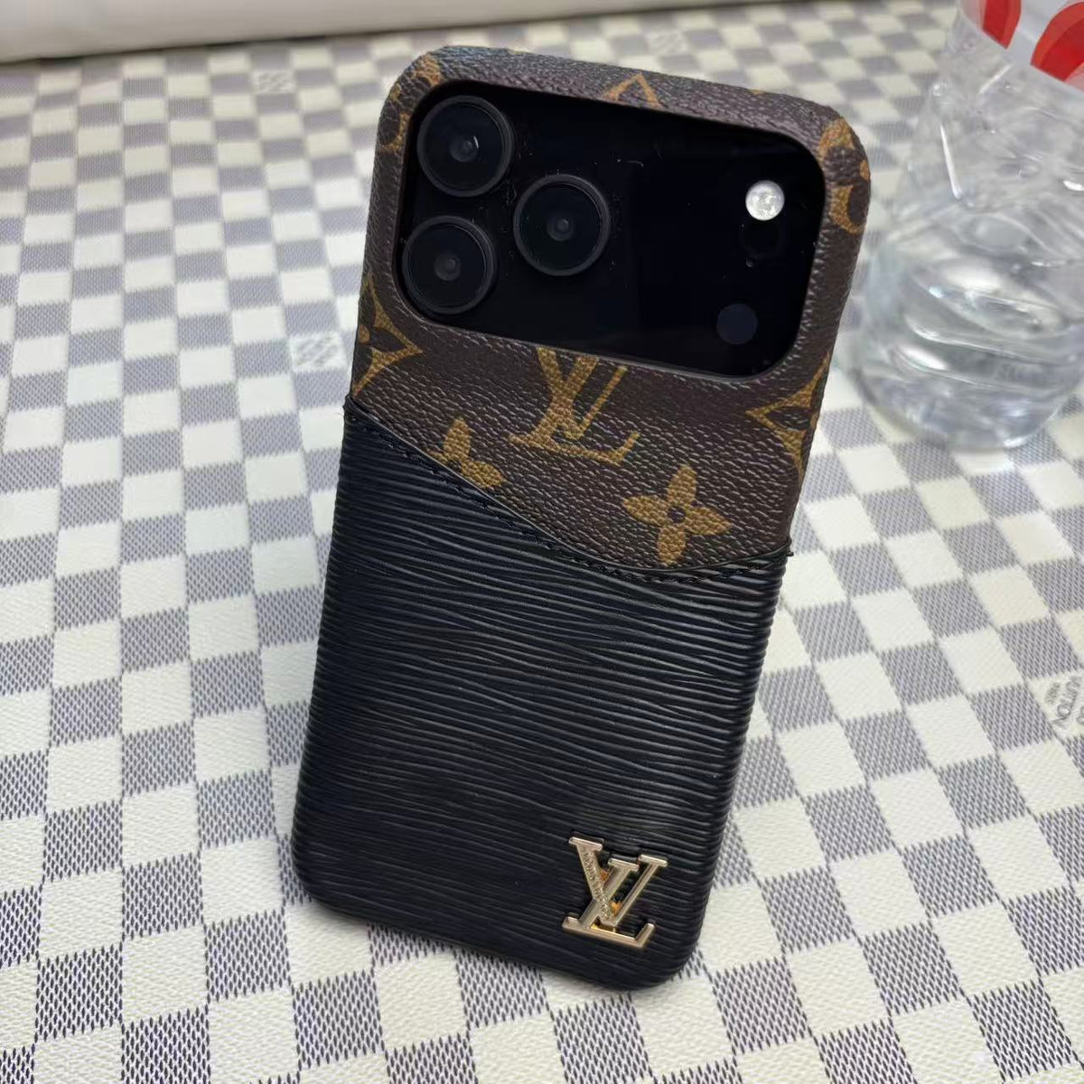Leather Case with Card Holder for iPhone 12-18 Pro & Pro Max