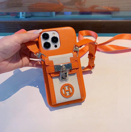 Hermes Luxury Leather Phone Case For iPhone 1