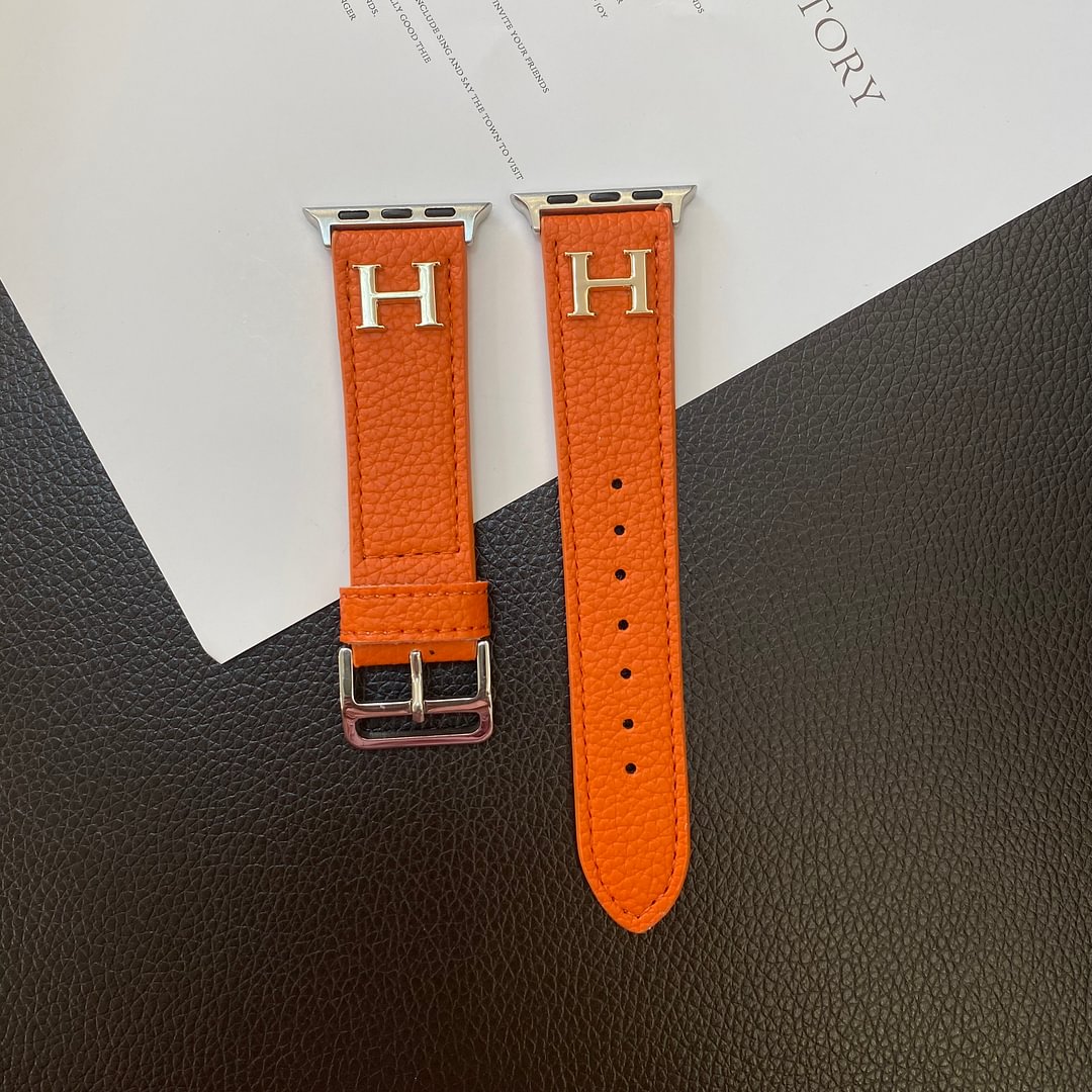 Genuine Pattern Leather Apple Watch Strap Roxy New