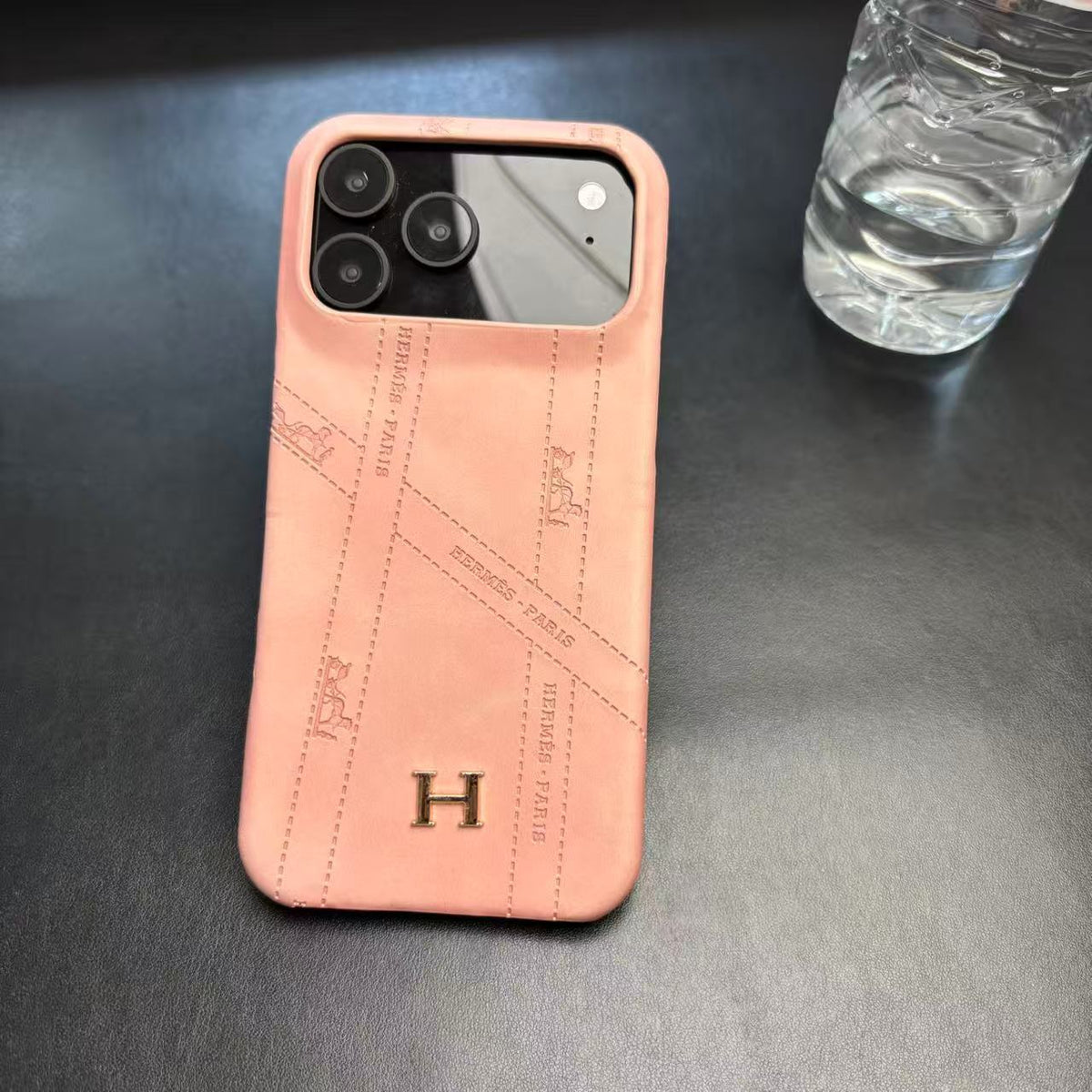 Minimalist Luxury Logo Case - iPhone 12-18 Pro & Pro Max