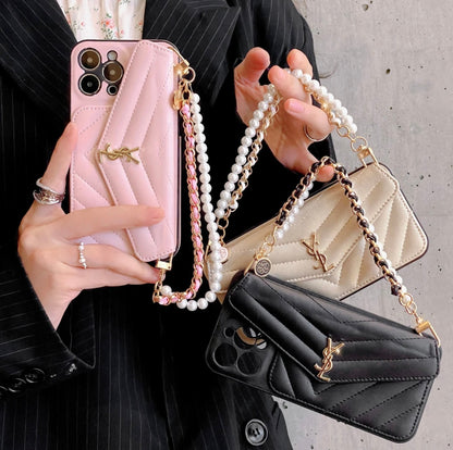 YSL Luxurious iPhone Case（With chain） theroxymob