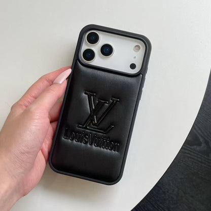 Luxury LV Leather Ultra-Slim Cover For iPhone 12-18 Pro & Pro Max