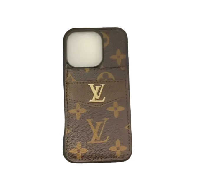 LUXURY MONOGRAM GENUINE LEATHER IPHONE CASE FLIP WALLET Roxy New 2