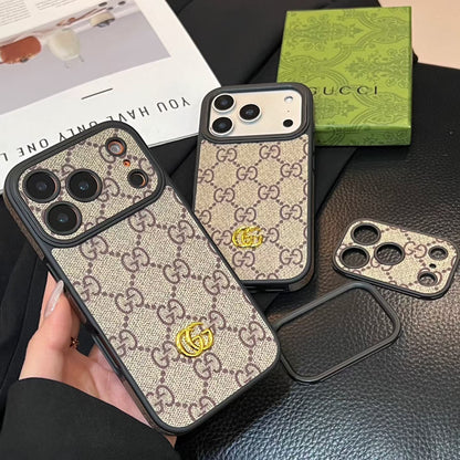 Luxury Monogram Gucci Case with Camera Lens Protection