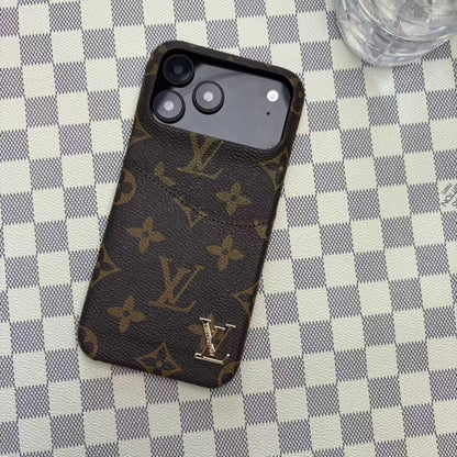 Leather Case with Card Holder For iPhone 12-18 Pro & Pro Max