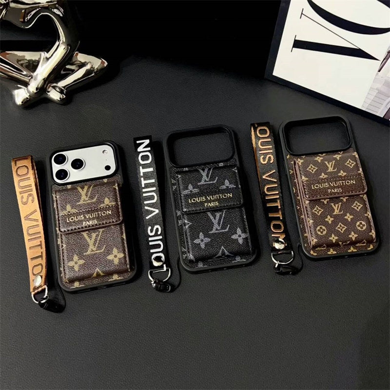 Louis Vuitton Phone case with card slot for iPhone 12-18 Pro & Pro Max