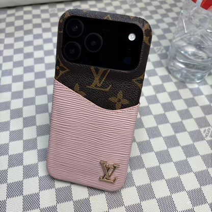 Leather Case with Card Holder for iPhone 12-18 Pro & Pro Max