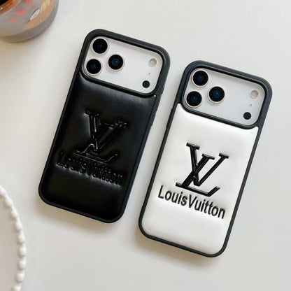 Luxury LV Leather Ultra-Slim Cover For iPhone 12-18 Pro & Pro Max