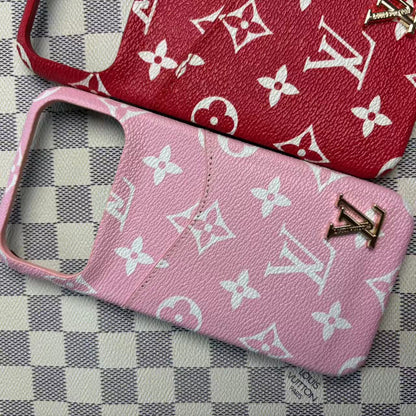 Leather Case with Card Holder For iPhone 12-18 Pro & Pro Max