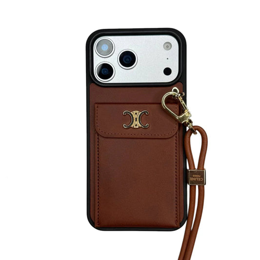 CLASSIC CASE SINGLE CROSSBODY BROWN FOR IPHONE 12-18 Pro & Pro Max
