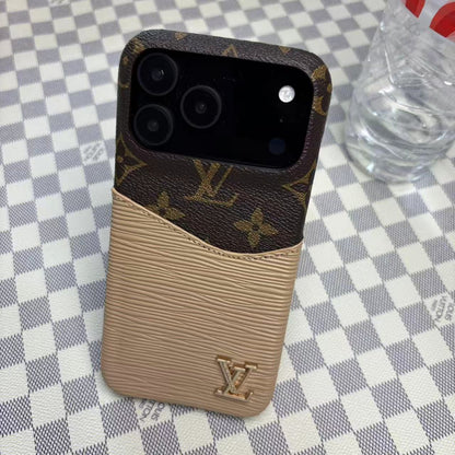 Leather Case with Card Holder for iPhone 12-18 Pro & Pro Max