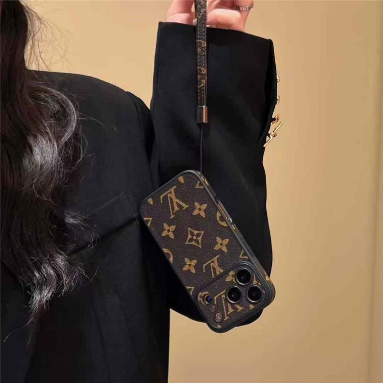 Louis Vuitton Phone Monogram Case with Strap For iPhone 12-18 Pro & Pro Max