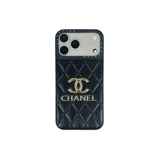 Luxury Leather Chanel Phone Case For iPhone 12-17