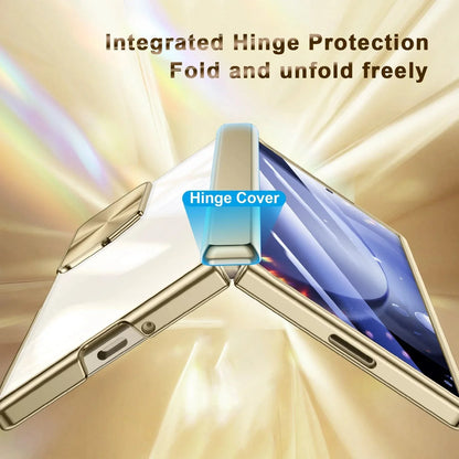 CrystalGuard Z Fold 6 Clear Camera Cover Kickstand Case theroxymob