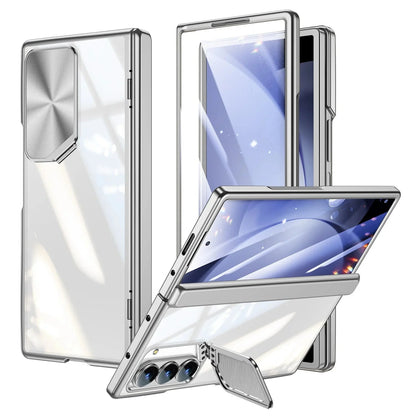 CrystalGuard Z Fold 6 Clear Camera Cover Kickstand Case theroxymob