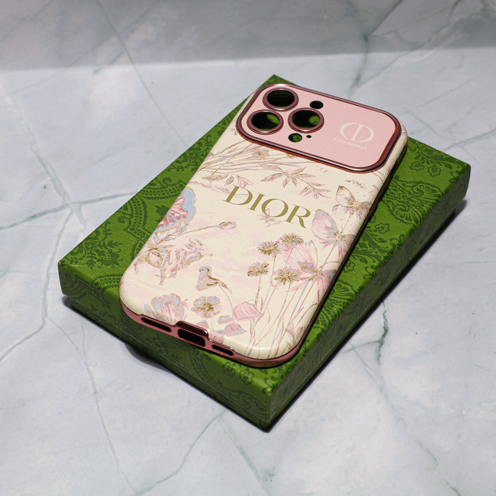 Dior Case Flower Style for iPhone 13-17