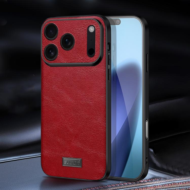 Shockproof TPU Hybrid Handmade Leather Phone Case For iPhone 17 / 16 / 15 / 14