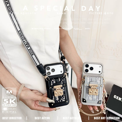 Fashion Dior Crossbody Phone Case iPhone 13-17 Series