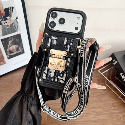 Fashion Dior Crossbody Phone Case iPhone 13-17 Series