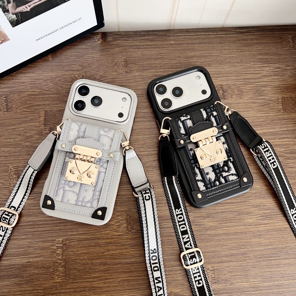 Fashion Dior Crossbody Phone Case iPhone 13-17 Series