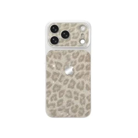 Glitter Leopard Pattern Phone Case For iPhone 17 16 15