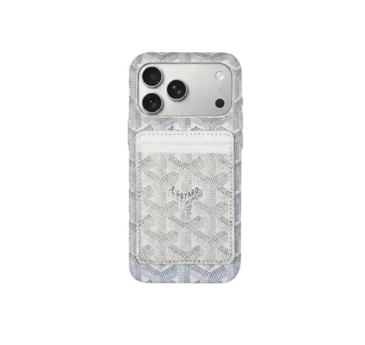 GYD Chevron Pattern MagSafe Card Holder Case for iPhone 13-18 Pro & Pro Max