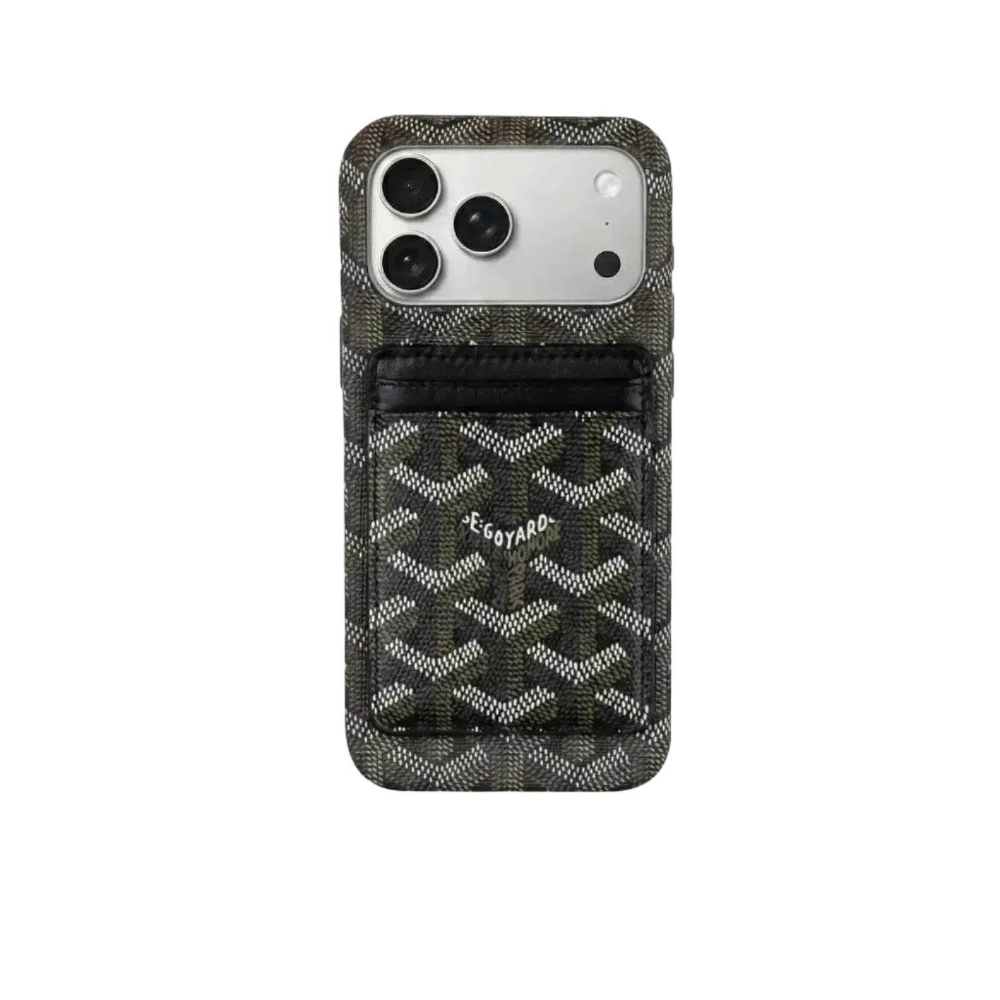 Black Premium GD iPhone MagSafe Case with Cardholder