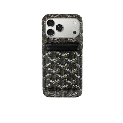 Black Premium GD iPhone MagSafe Case with Cardholder