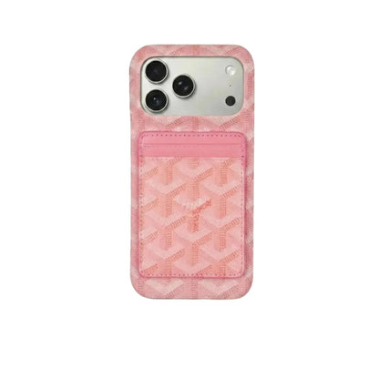 Pink Premium GD iPhone MagSafe Case with Cardholder