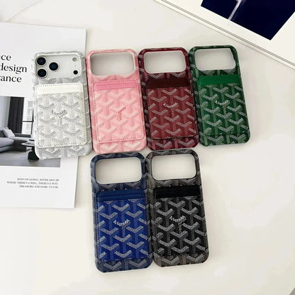 Blue Premium GD iPhone MagSafe Case with Cardholder