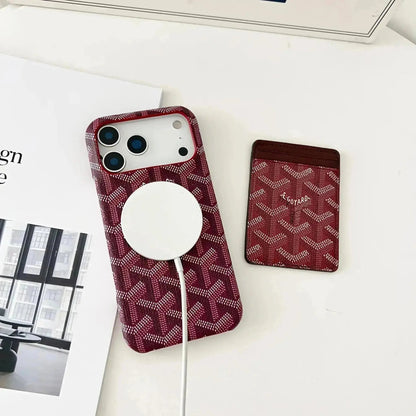 Pink Premium GD iPhone MagSafe Case with Cardholder