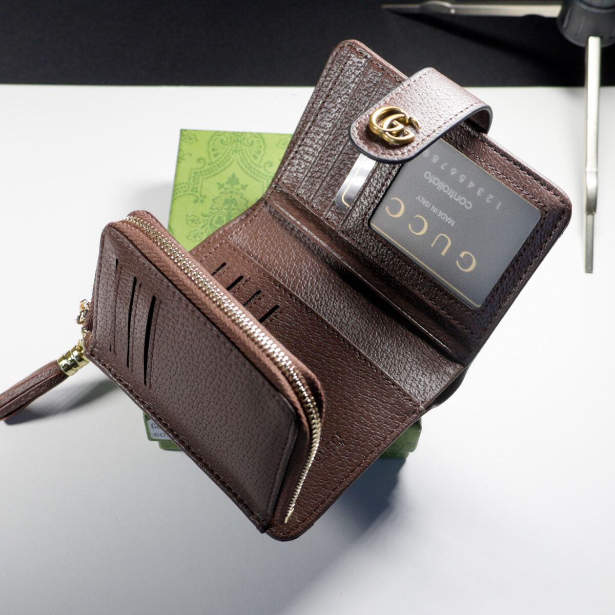 Luxury Gucci Trifold Wallet Card Holder
