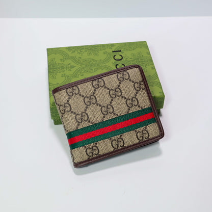 Luxury Bi Fold Web Stripe Wallet