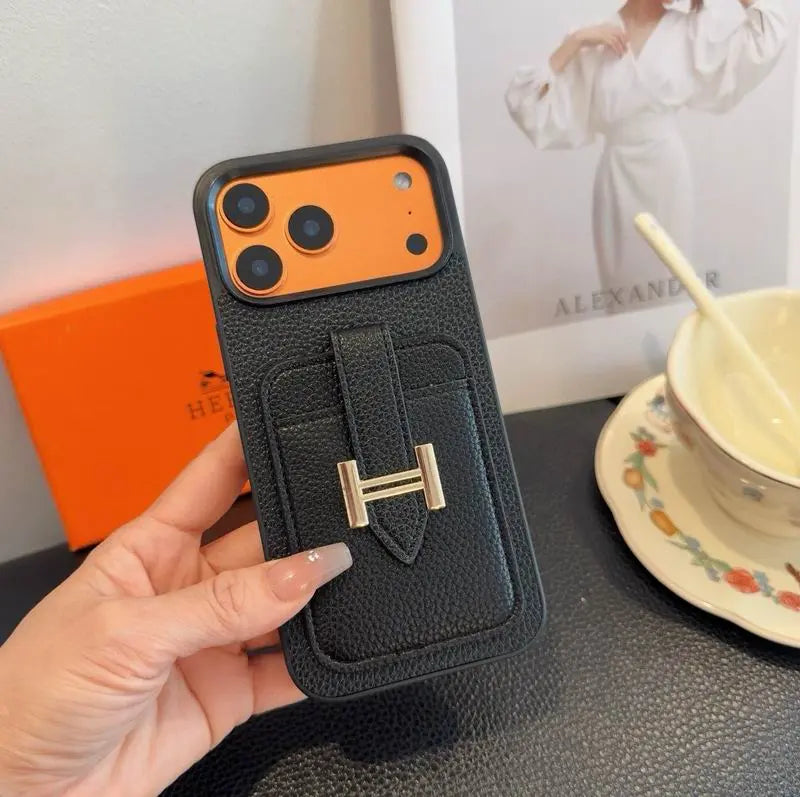 Designer Wallet Pocket Case with Ring - iPhone 12-18 Pro & Pro Max
