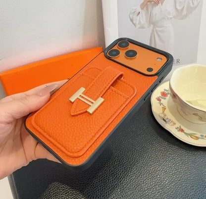 Designer Wallet Pocket Case with Ring - iPhone 12-18 Pro & Pro Max