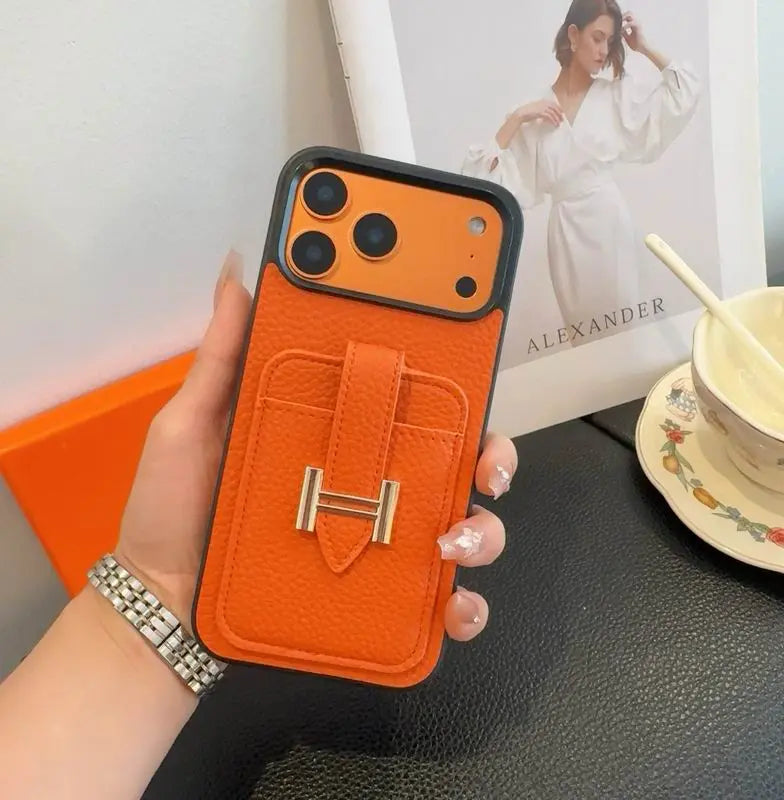 Designer Wallet Pocket Case with Ring - iPhone 12-18 Pro & Pro Max