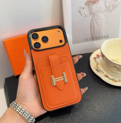 Designer Wallet Pocket Case with Ring - iPhone 12-18 Pro & Pro Max