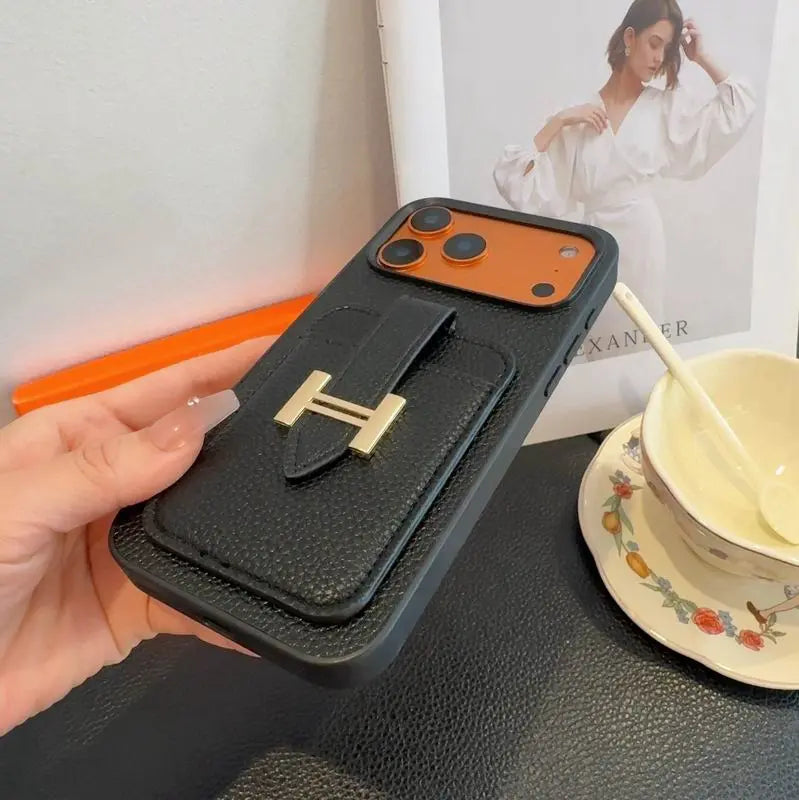 Designer Wallet Pocket Case with Ring - iPhone 12-18 Pro & Pro Max
