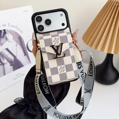 Leather Wallet Card Holder Phone Case For iPhone 12-18 Pro & Pro Max