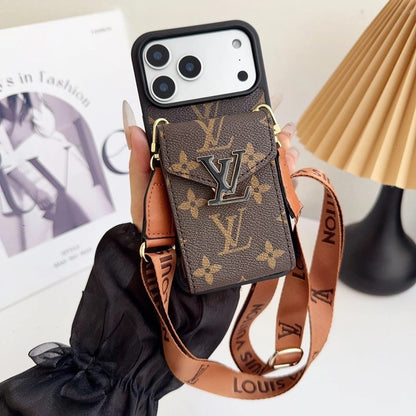 Leather Wallet Card Holder Phone Case For iPhone 12-18 Pro & Pro Max