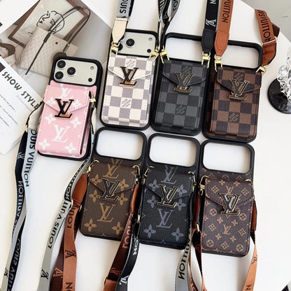 Leather Wallet Card Holder Phone Case For iPhone 12-18 Pro & Pro Max