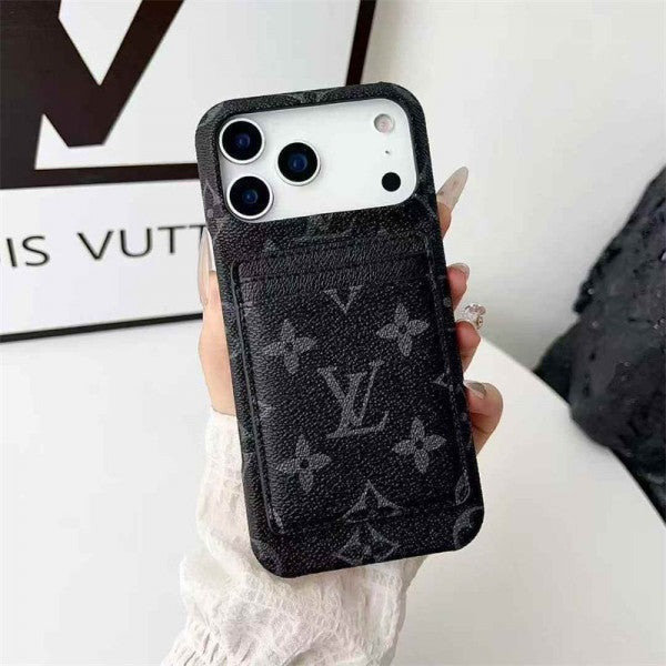 Leather Card Holder Case for iPhone 12-18 Pro & Pro Max