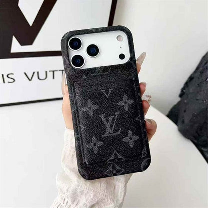Leather Card Holder Case for iPhone 12-18 Pro & Pro Max