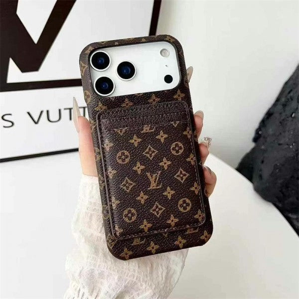 Leather Card Holder Case for iPhone 12-18 Pro & Pro Max