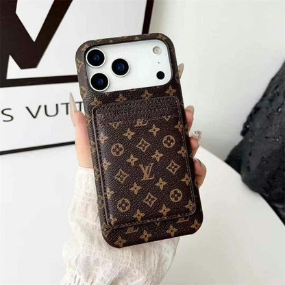 Leather Card Holder Case for iPhone 12-18 Pro & Pro Max
