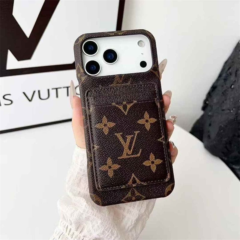 Leather Card Holder Case for iPhone 12-18 Pro & Pro Max